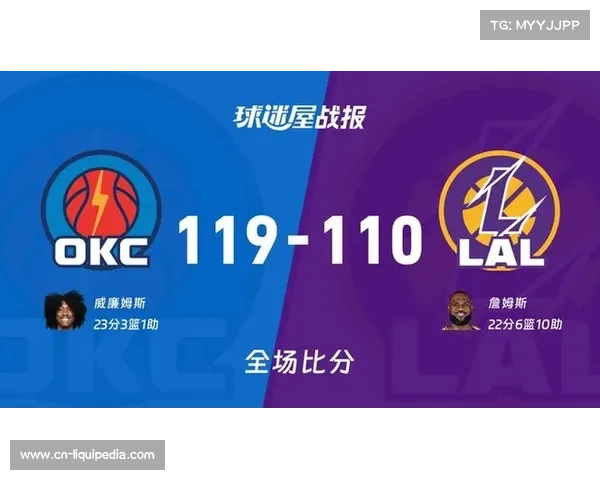 雷霆110-119不敌湖人，杰伦·威廉姆斯复出23分难救主